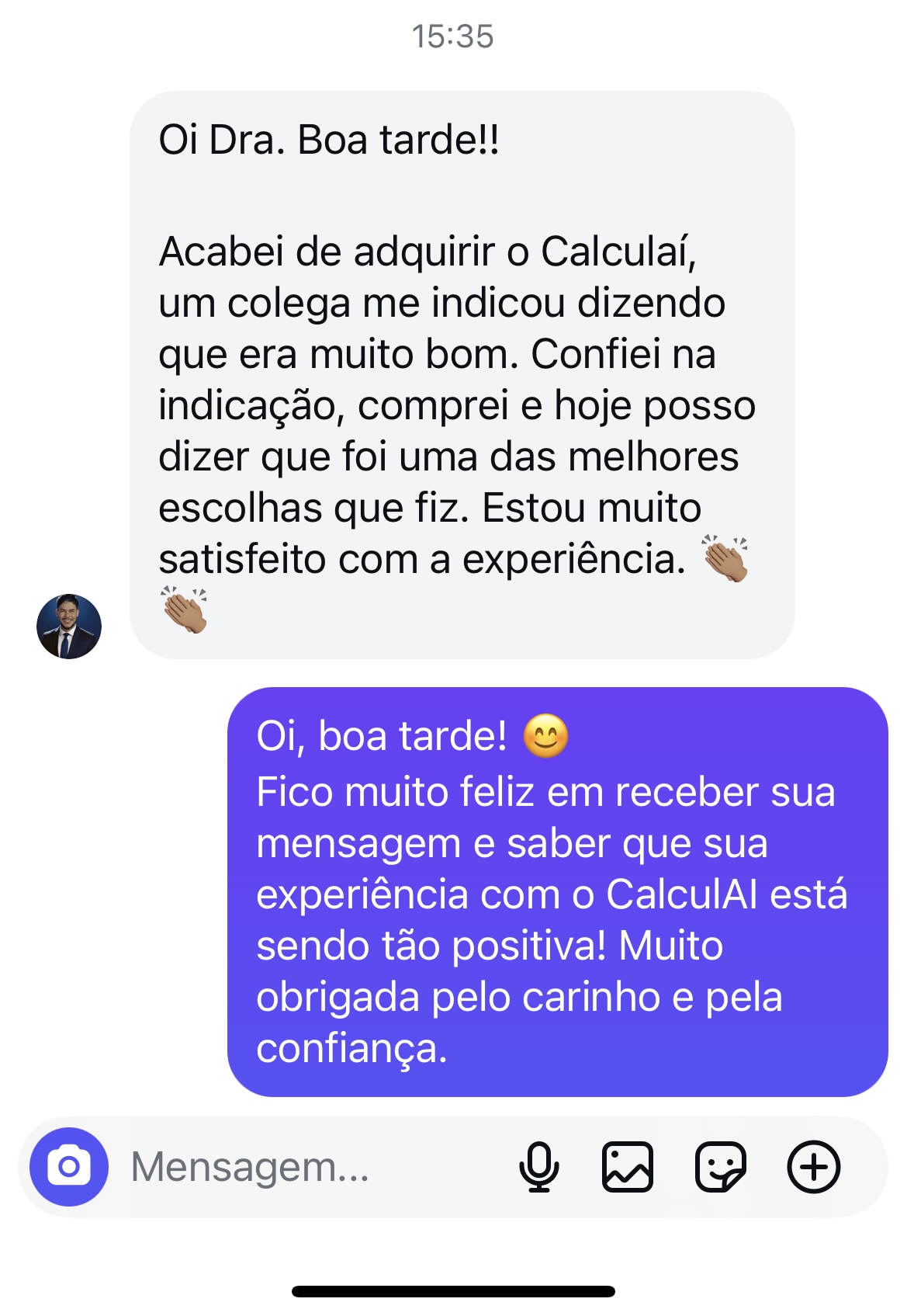 Depoimento Calculaí