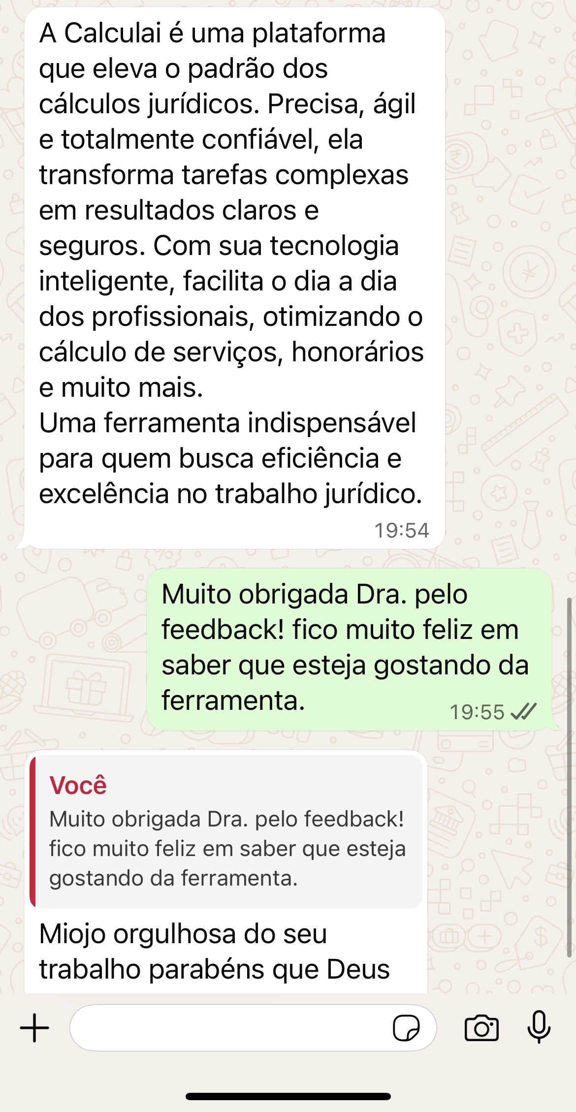 Depoimento Calculaí